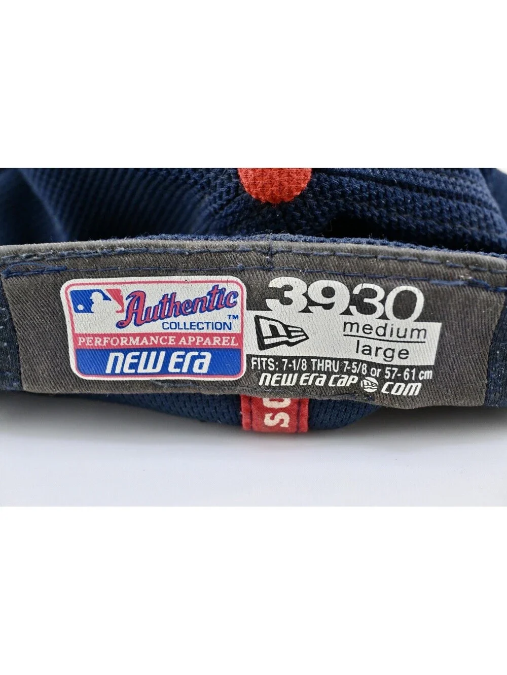 New Era Boston Red Sox Medium / Large Stretch MLB New Era Baseball Cap Hat
